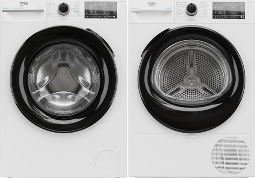 BEKO BM3WFSU49415WB + BEKO BM3T48249W - Washer Dryer Set - Main image