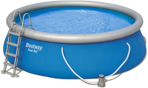 BESTWAY Inflatable pool with accessories Fast Set 4,57 × 1,22 m - 57289 - Pool - Main image