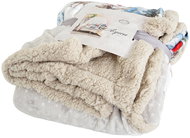 B. E. S. - Petrovice Blanket with lamb gift pack - snow houses with deer - Blanket