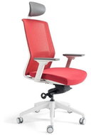 BESTUHL
J17 White red with headrest - Office Chair