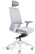 BESTUHL
J17 White grey with headrest - Office Chair