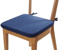 Sedák 40 × 40 cm so šnúrkami – Modrý - Podsedák na stoličku