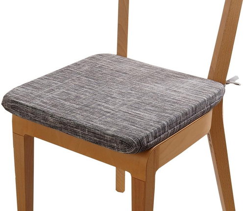 Sedák Dekotex Melange 40 x 40 cm se šňůrkami - šedý melír - Chair Cushion - Main image