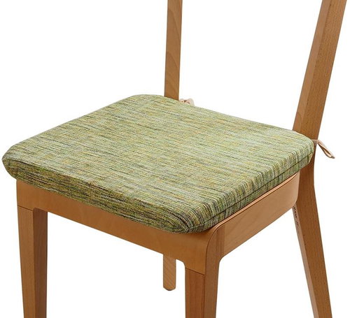 Sedák Dekotex Melange 40 x 40 cm se šňůrkami - zelený melír - Chair Cushion - Main image