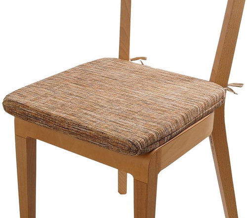 Sedák Dekotex Melange 40 x 40 cm se šňůrkami - oranžový melír - Chair Cushion - Main image