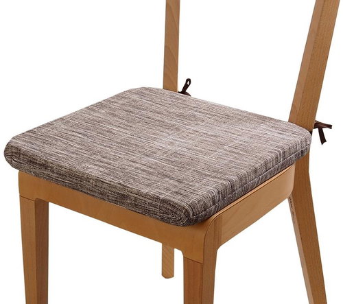Sedák Dekotex Melange 40 x 40 cm se šňůrkami - hnědý melír - Chair Cushion - Main image