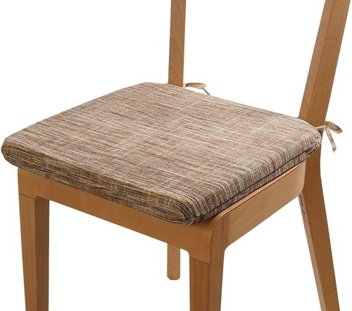 Sedák Dekotex Melange 40 x 40 cm se šňůrkami - žlutý melír - Chair Cushion - Main image