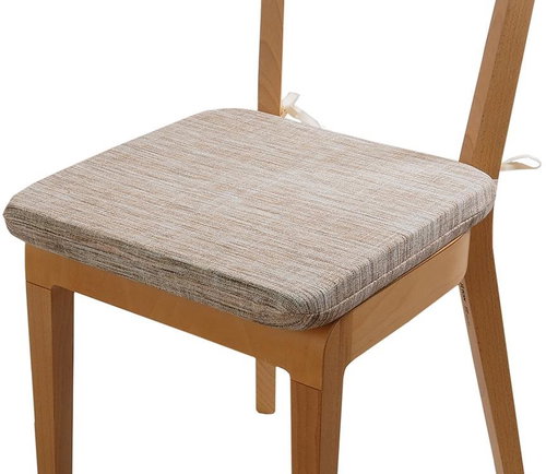Sedák Dekotex Melange 40 x 40 cm se šňůrkami - světle béžový melír - Chair Cushion - Main image