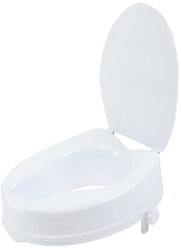 Besco Medical Toilet Seat Riser with Lid - Attachment - Main image