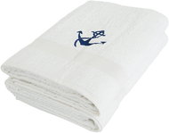 B. E. S. PETROVICE Terry towel Adria with embroidery Anchor 70 × 140 cm, white - Bath Towel