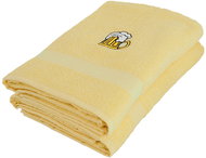 B. E. S. PETROVICE Adria terry towel with beer embroidery 70 × 140 cm, yellow - Bath Towel