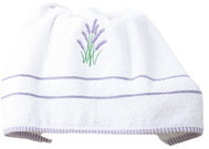 B. E. S. PETROVICE Towel with embroidery Lavender 65 × 130 cm, white - Bath Towel
