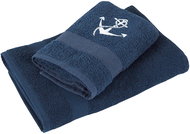 B. E. S. PETROVICE Towel with embroidery Adria Anchor 50 × 90 cm, navy - Towel