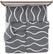 B.E.S. - Petrovice Bavlněné krepové povlečení české výroby - Waves 200 × 220 cm - Bed Linen