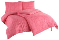 TipTrade Linen cotton 140 × 200 + 70 × 90 cm - Geo sunset coral - Bed Linen