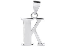 BEALIO 02901 Stříbrný přívěsek PÍSMENO K (Ag 925/1000, 1,36 g) - Charm