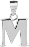 BEALIO 02902 Stříbrný přívěsek PÍSMENO M (Ag 925/1000, 1,41 g) - Charm