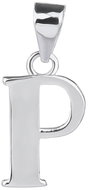 BEALIO 02904 Stříbrný přívěsek PÍSMENO P (Ag 925/1000, 1,06 g) - Charm