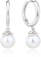 BEALIO 13833 Stříbrné náušnice s ŘÍČNÍ PERLOU (Ag 925/1000, 3,6 g) - Earrings