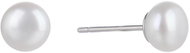 BEALIO 05661 Stříbrné náušnice JEMNÁ ŘÍČNÍ PERLA 6 mm (Ag 925/1000, 1,01 g) - Earrings