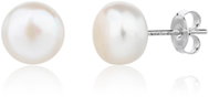 BEALIO 05664 Stříbrné náušnice ŘÍČNÍ PERLA 9 mm (Ag 925/1000, 1,01 g) - Earrings