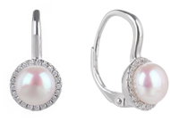 BEALIO 08282 Stříbrné náušnice ZÁŘIVÁ PERLA (Ag 925/1000, 3,15 g) - Earrings