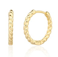 BEALIO 13731 Stříbrné náušnice CROISSANT zlacené (Ag 925/1000, 3,15 g) - Earrings