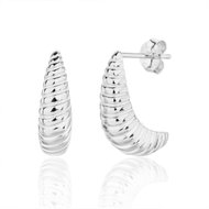 BEALIO 14055 Stříbrné náušnice CROISSANT (Ag 925/1000, 3,79 g) - Earrings