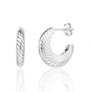 BEALIO 14111 Stříbrné náušnice CROISSANT (Ag 925/1000, 5,14 g) - Earrings