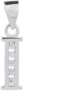 BEALIO 02888 Stříbrný přívěsek PÍSMENO I se zirkony (Ag 925/1000, 0,64 g) - Charm