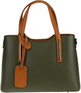 Novakabelka Isidora Verde Scura Camel Piccola - Handbag