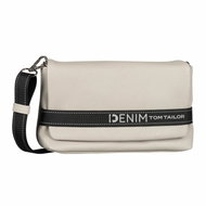 Tom Tailor Denim Marlow flap bag M no zip, light grey - Handbag