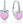 Silver Unicorn Earrings with Pink Opals and White Zircons (Ag 925/1000, 2.35g)