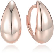 MINET Modern Rose Gold Silver Drop Earrings (Ag 925/1000, 4.25g) - Earrings
