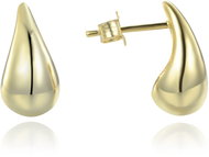 MINET Modern Gold-Plated Silver Teardrop Earrings (Ag 925/1000, 3.05g) - Earrings