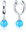 Silver Earrings with Light Blue Opals (Ag 925/1000, 2.5g)