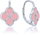 Leaf Earrings with Jadeite (Ag 925/1000, 2.6g)