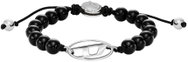 Diesel Oval D Logo pánský náramek achát DX1434040 - Bracelet