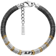 Diesel D Logo pánský náramek ocelový DX1573931 - Bracelet