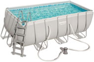 BESTWAY Power Steel Rectangular Pool Set 4.12m x 2.01m x 1.22m - Pool