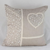 Bino pillowcase with heart, light brown - Pillowcase