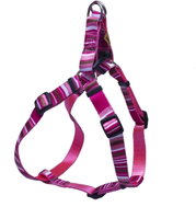 Bafpet Stripe strap scrunchies with stripes - Pink, size 15mm × OH 32-46cm, 18412PS - Harness