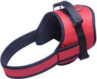 Bafpet Popruhový služební postroj s uchem - Červená, vel. OH 73-101cm, 18404J - Harness