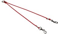 Bafpet Rozdvojka LANKO 3mm - Červená, 3mm × 30cm, 15280 - Double Dog Leash
