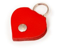 Collar Plate Bafpet Adresové srdíčko na obojek - kožené, červené, 45mm × 45mm, 01624 - Známka na obojek