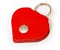 Collar Plate Bafpet Adresové srdíčko na obojek - kožené, červené, 45mm × 45mm, 01624 - Známka na obojek
