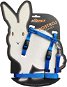Bafpet Set pro králíka - kšíry + vodítko, Modrá, 10mm × 120cm, 10mm × OK 19-26, OH 24-37cm, 20411J - Harness