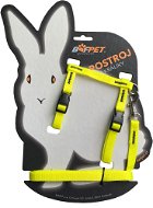 Bafpet Set pro králíka - kšíry + vodítko, Žlutá, 10mm × 120cm, 10mm × OK 19-26, OH 24-37cm, 20411N - Postroj
