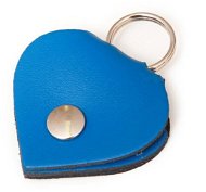 Collar Plate Bafpet Adresové srdíčko na obojek - kožené, modré, 45mm × 45mm, 01624 - Známka na obojek