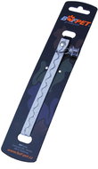 Bafpet Cat collar decorated with silver wool - white, 10mm × 32cm, 20108 - Cat Collar